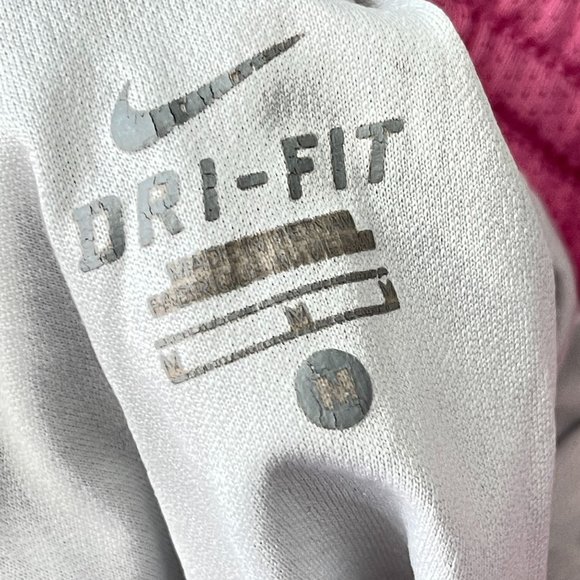 NIKE Womens M Dri Fit Checkered Pink White Performance Shorts Inner Drawstring - Picture 8 of 8